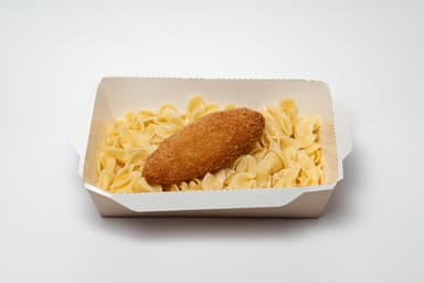 Kiyev kotleti (yağlı) makaron ilə